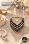 3 Piece Stone Box – Decorative Jewelry and Gift Box, Jewelry Box, Stylish Stone Design, 7.5X8 cm