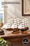 2 Wooden Ships – Decorative Model Ship 60*48 cm Shelf and Wall Ornament Model Boat Wooden Ship