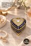 10 Pieces Stone Box – Decorative Jewelry and Gift Box, Jewelry Box, Stylish Stone Design, 7.5X8 cm