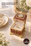 5 Piece Stone Box – Jewelry and Gift Box, Stone Design Ring Box Jewelry Box 7X7 cm