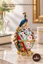 2 Peacock Decorative Figures – Model Alk2051, 12 X 6 cm Dimensions, Desktop Ornament, Peacock Figurine, Ornament