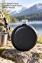 2 Pieces Stainless Steel Round Flask – 5 oz Single Flask, Stainless Steel Flask, Round Model