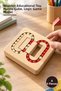 4 Pieces Wooden Educational Rubik's Cube – Wooden Educational Toy, Puzzle Cube, Logic Game Model