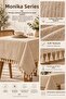 Cotton Monika Table Centerpiece Cover 60X60 cm – Square Decorative Cover with Tassels on 4 Sides - 7