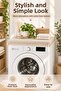 Cotton Linen Washing Machine Cover 60X60 cm – Washable Decorative Machine Cover with Tassels on 4 Sides - 6