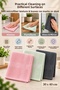 3 Pieces 30X40Cm Microfiber Cleaning Cloth - Highly Absorbent, Dirt-Free, Dust-Free Glass Drying Cloth - 3