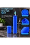 Portable Travel Type Snap-On Cover Toothbrush Storage Container - Hygienic Protection Box - Dark Blue - 4