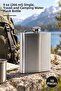 10 pieces stainless steel flask - 9 oz (266 ml) single, water bottle flask for travel and camping