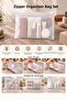 10 Pieces 25X15Cm Zippered Organizer - Lockable Frosted Transparent Organizer Bag for In-Cabinet Storage - 4