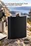 5 pieces stainless steel flask - 6 oz (177 ml) single flask, travel flask and stainless steel flask
