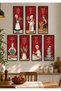 7 Piece Kitchen Chef Themed Painting Set 10X20 cm Frame Look Mdf Decorative Wall Painting - 3