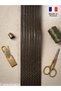 French Faux Leather Special Design Wide Ribbon - 70mm - 5 Meters