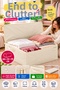Large Storage Box 100X50X50 cm with Zipper Cover and Carrying Handle for Quilts, Blankets, Clothes Storage Box Cream