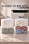 5 Pieces 30X30Cm Zippered Organizer - Lockable Frosted Bag Transparent Organizer for In-Cabinet Storage - 3