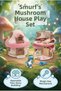 Gioc-Hi Prezio-Si Smurfs Shieine's Mushroom House Portable Two-Storey 19 cm Toy Set with Key