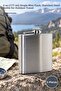 5 stainless steel water bottles - 6 oz (177 ml) single mini size, stainless flask bottle for travel and outdoor use