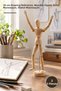 3 Pieces Wooden Sketch Mannequins – 30 cm Drawing Reference, Wooden Figure, Artist Mannequin, Sketch Mannequin