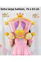 Princesses Concept Princess Carriage Balloon Set - 7 Piece Large Size Snow White, Cinderella, Mermaid Ariel, Princess Belle, Rapunzel Foil Balloon Set - 3