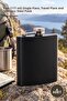 4 pieces stainless steel flask - 6 oz (177 ml) single flask, travel flask and stainless steel flask