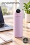 5 pieces digital display thermos - 19x6 cm size, portable drink bottle, digital screen thermos flask bottle