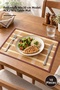 10 Pieces of Placemats – Rectangular 40X30 cm Model Alk2169, Table Placemat Table Mat