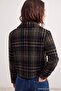 Petite Khaki Oversize Plaid Cashmere Coat Twoaw27Mo00144 - 6