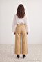 Petite Bej Yüksek Bel Dikiş Detaylı Wide Leg Jeans TWOAW27JE00249 - 4