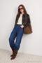 Petite Khaki Oversize Plaid Cashmere Coat Twoaw27Mo00144 - 4