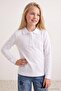 White Girl'S/Boy's Plain Knitted T-Shirt Tkdaw27Ts00005 - 3
