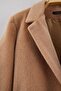Vizon Kemerli Tüylü Kaşe Regular/Normal Kalıp Blazer Blazer Ceket TBBAW27AG00020 - 3