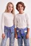 Ecru 100% Cotton Quality Boys' Knitted T-Shirt Tkdaw27Ts00019
