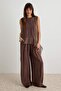 Brown Woven Bottom - Top Set Twoaw27Au00117 - 2