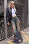 Mavi Yüksek Bel Ekstra Wide Leg Çiçek Nakış İşlemeli Desenli Jeans TWOAW27JE00274 - 3
