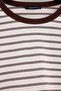 Kahverengi*001 Çizgili Premium Oversize/Geniş Kesim İnterlok Örme T-Shirt TWOAW27TS00027 - 2