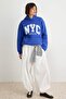 Saks Kalın İçi Polarlı Slogan Standart Kalıp Kapüşonlu Örme Sweatshirt TWOSS26SW00008 - 2