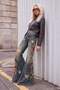 Mavi Yüksek Bel Ekstra Wide Leg Çiçek Nakış İşlemeli Desenli Jeans TWOAW27JE00274 - 2