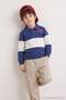 Indigo Boy's Plain Knitted Sweatshirt Tkdaw27Sw00002