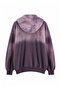 Mor Kalın Extra Oversize/Geniş Kesim Kapüşonlu Eskitme/Soluk Efektli Örme Sweatshirt TWOAW27SW00176 - 9