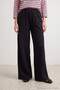 Black Elastic Waist Wide Leg Knitted Sweatpants Twoaw27Ea00032 - 3