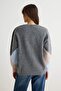 Anthracite Diamond Patterned V-Neck Sweater Twoaw27Kz00190 - 4