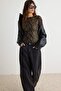 Black Lined Bodycon Lace Bodysuit Tpraw27Bd00023