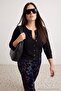 Wardrobe Essentials Siyah Düğme Detaylı Pamuklu Basic Triko Hırka TBBAW26AV00042 - 4