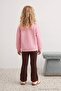 Brown Girls' Cotton Thick Fleece Inside Printed Knitted Bottom - Top Set Tkdaw27Au00063 - 3