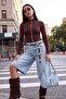 Brown Accessory Detailed Snap Fastener Bodysuit Tpraw27Bd00027 - 2