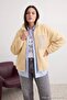 Winter Essentials Taş Kalın Polar Fermuarlı Dik Yaka Cepli Örme Sweatshirt TBBAW26AO00022 - 2