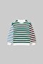 Green 100% Cotton Thick Boys' Striped Knitted Sweatshirt Tkdaw27Sw00063 - 5