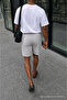 Men's Premium Jogger Relax Fit Gray Short Combed Cotton Shorts - 6