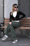 Women's Summer Regular Loose-Legged K.Khaki Linen Trousers - 5