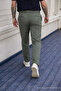 Men's High Waist Regular Fit Khaki Fabric Trousers - 6