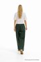 Women's Casual Summer Trend Loose K.Khaki Linen Trousers - 6
